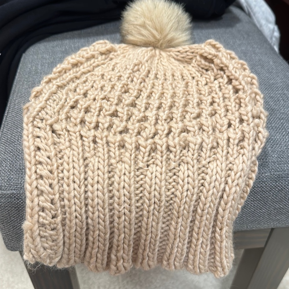 Blush pink beanie